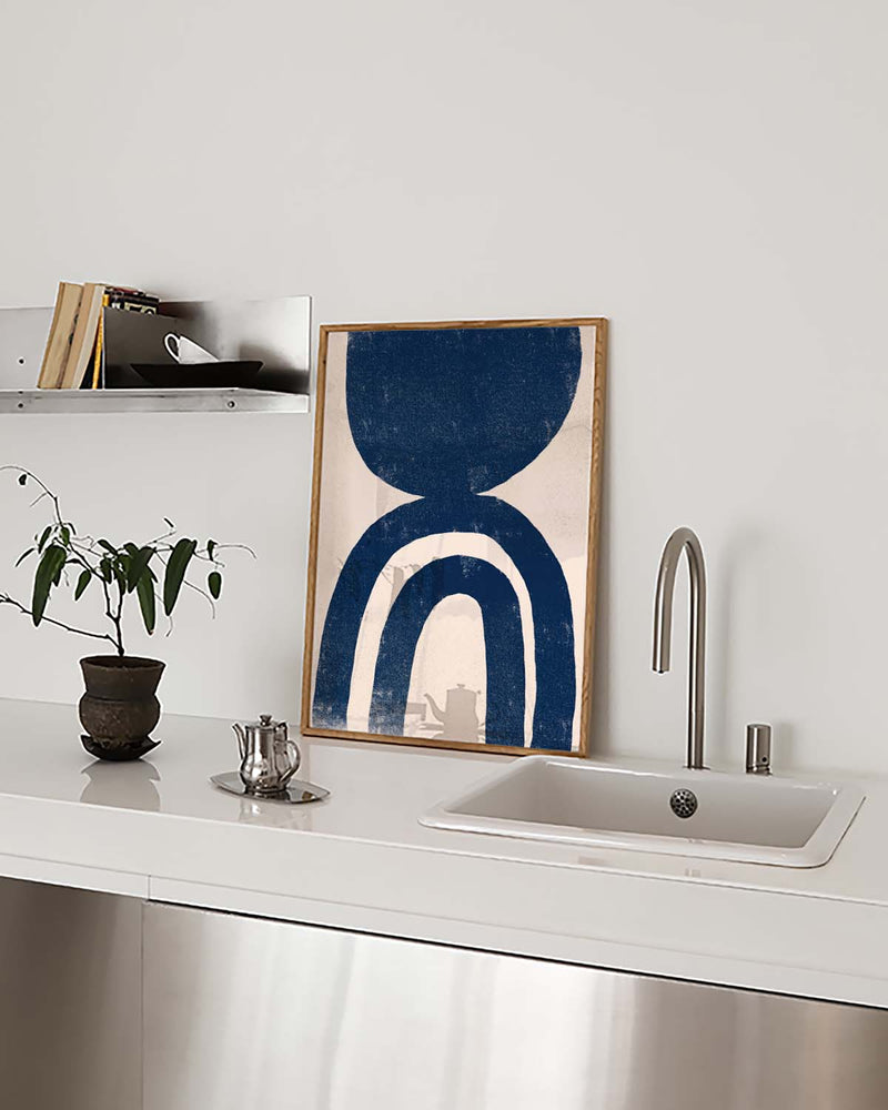 Marine Bogen Poster – Navy Arch Composition