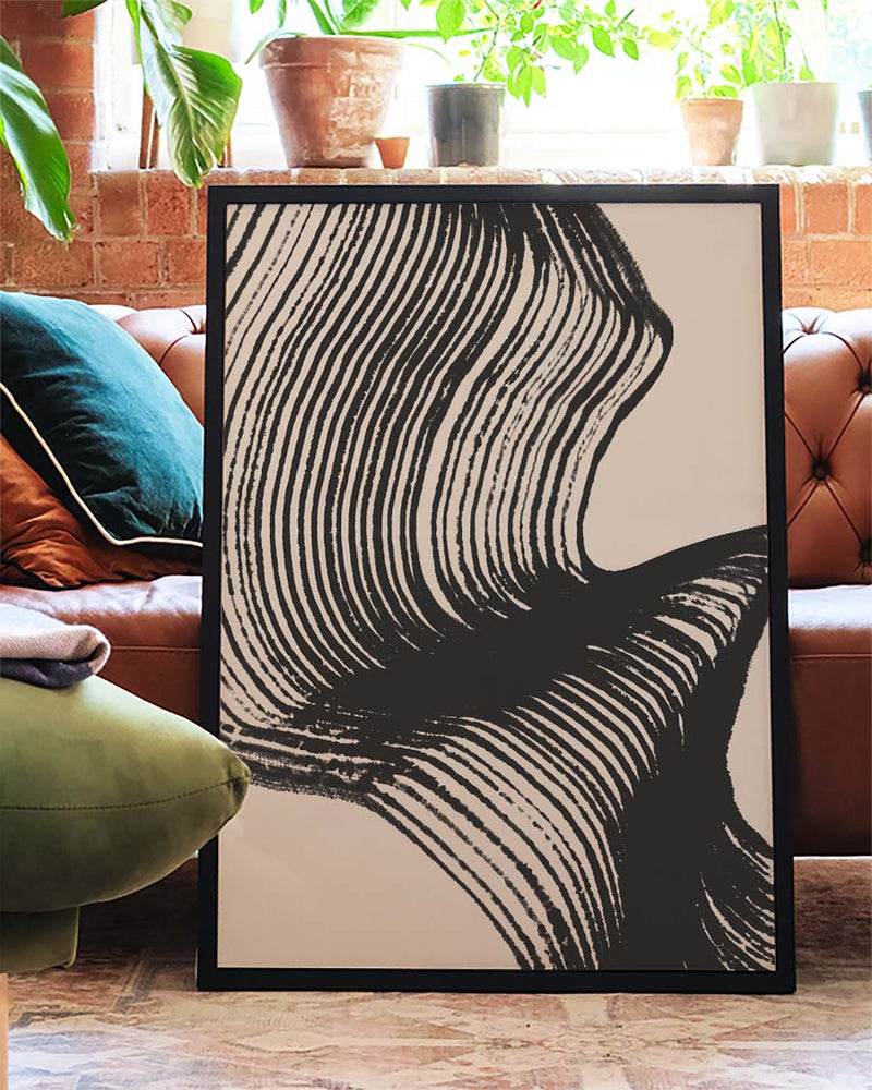 Organische Schatten Poster – Organische Schattenwelle