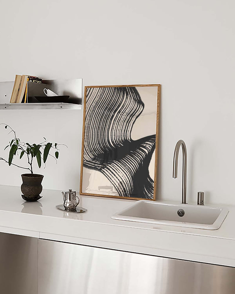 Organische Schatten Poster – Organische Schattenwelle