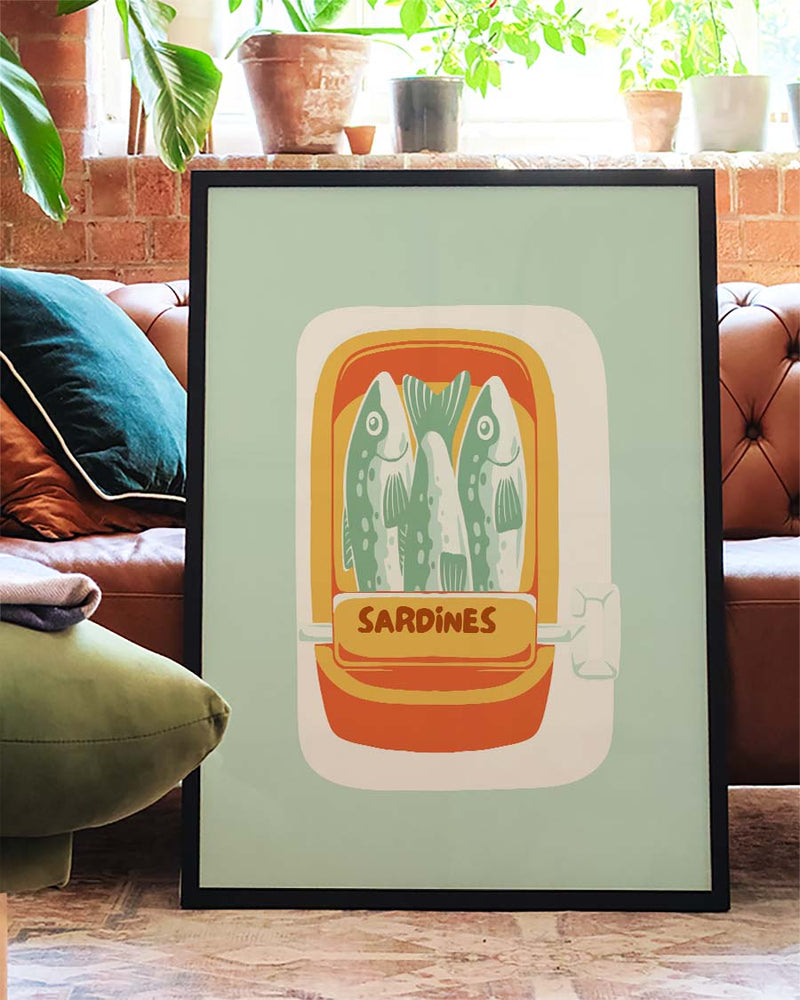 Food Illustration Poster – Sardines