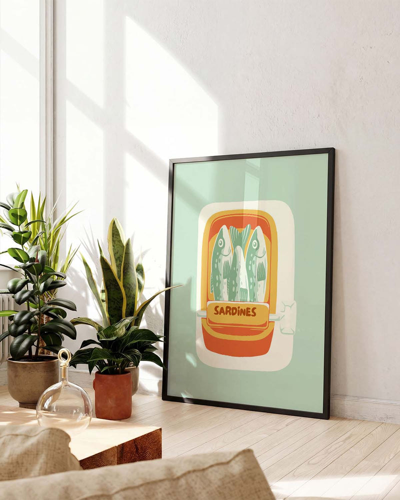 Food Illustration Poster – Sardines