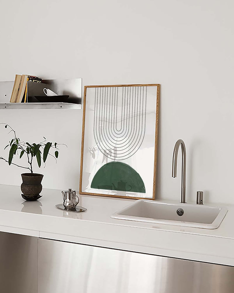 Geometrisches Bogen Poster – Soft Minimal Arch