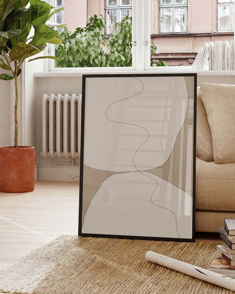 Organisches Landschaft Poster – Soft Organic Landscape