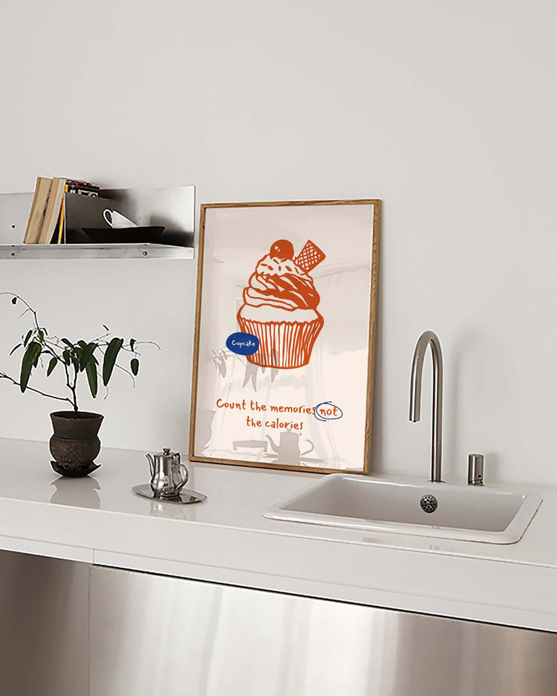 Dessert Illustration Poster – Sweet Cupcake