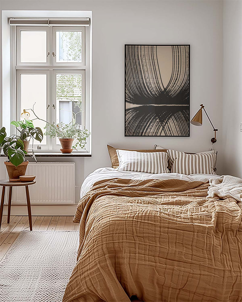 Symmetrisches Linien Poster – Symmetrische Linienexplosion