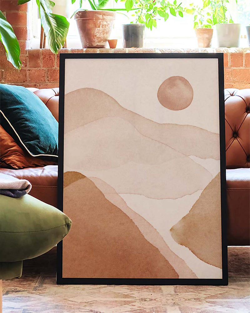 Terracotta Landschaft Poster – Terracotta Valley Sun