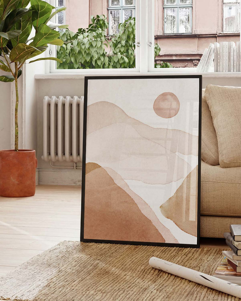 Terracotta Landschaft Poster – Terracotta Valley Sun