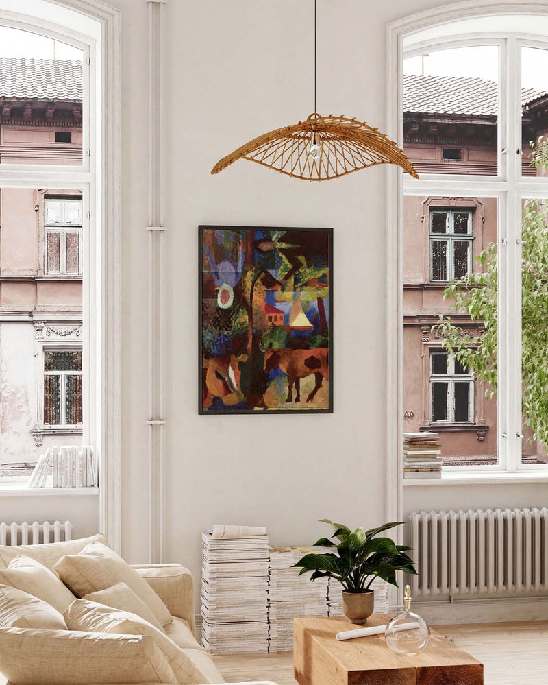 Künstlerisches Tier Poster modern – Color Collision