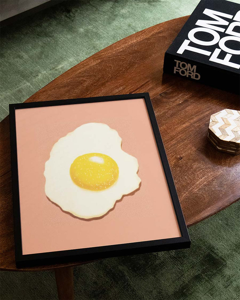 Minimalistisches Ei Poster modern – Fried Egg