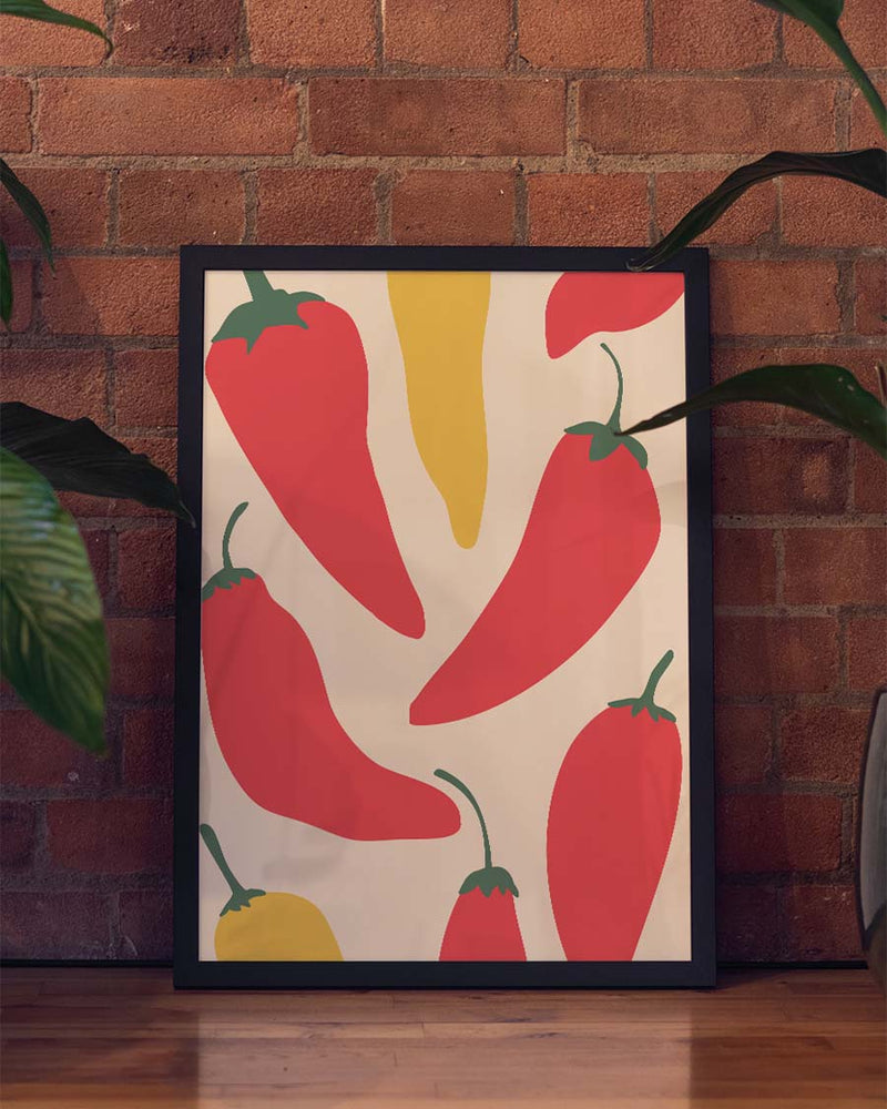Paprika Poster modern – Organic Shapes