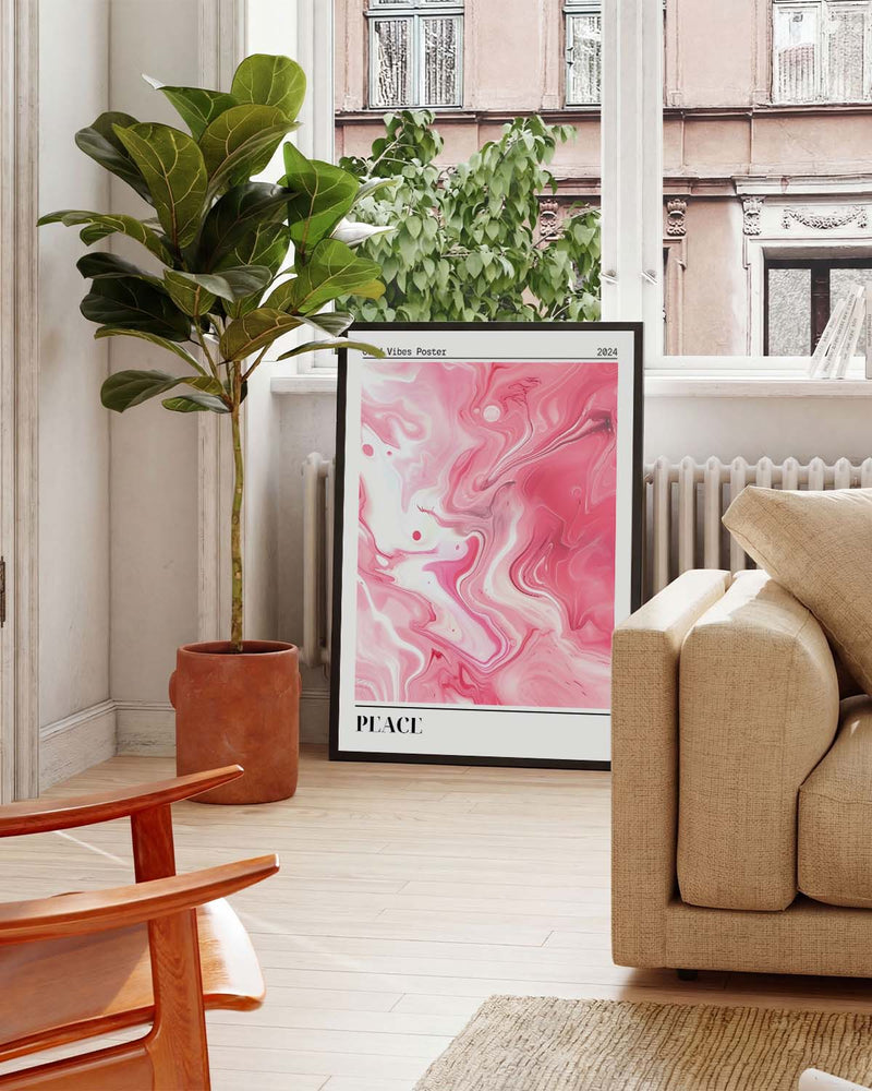 Helles Rosa Marmor Poster – Pink Marble Light
