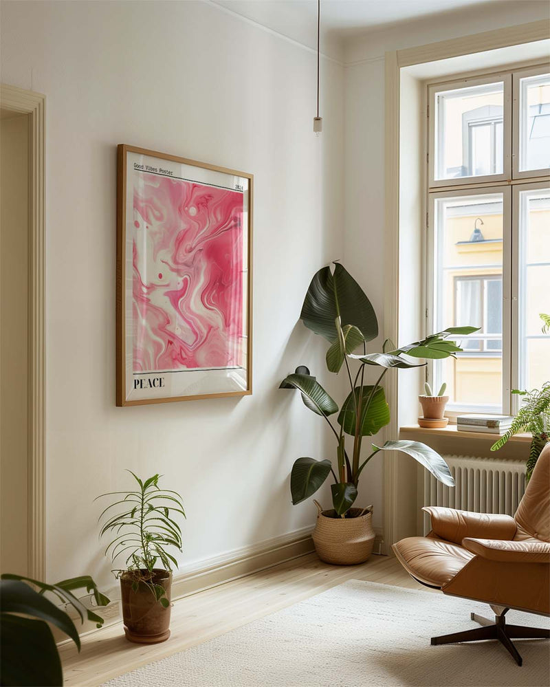 Helles Rosa Marmor Poster – Pink Marble Light