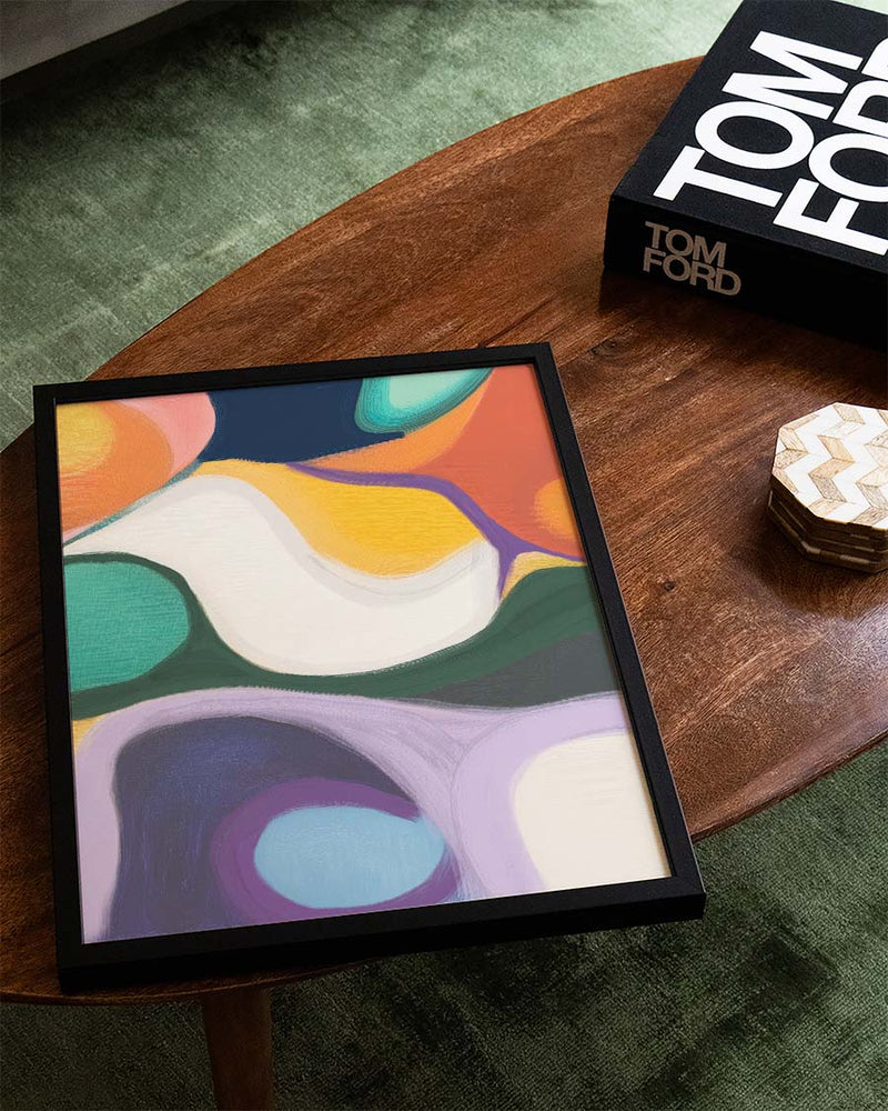 Abstraktes Farb Poster modern – Soft Composition