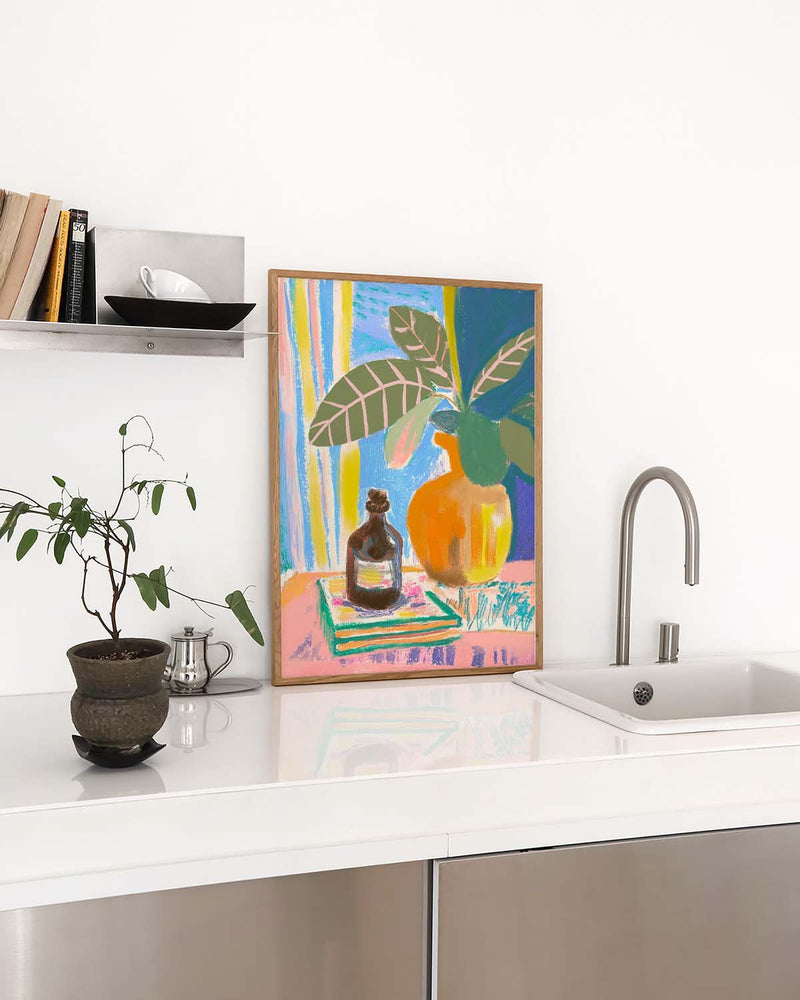 Sommer Fenster Poster modern – Summer Window