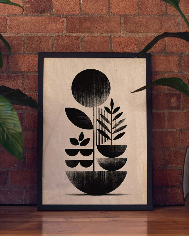 Minimalistisches Formen Poster modern – Void Signal