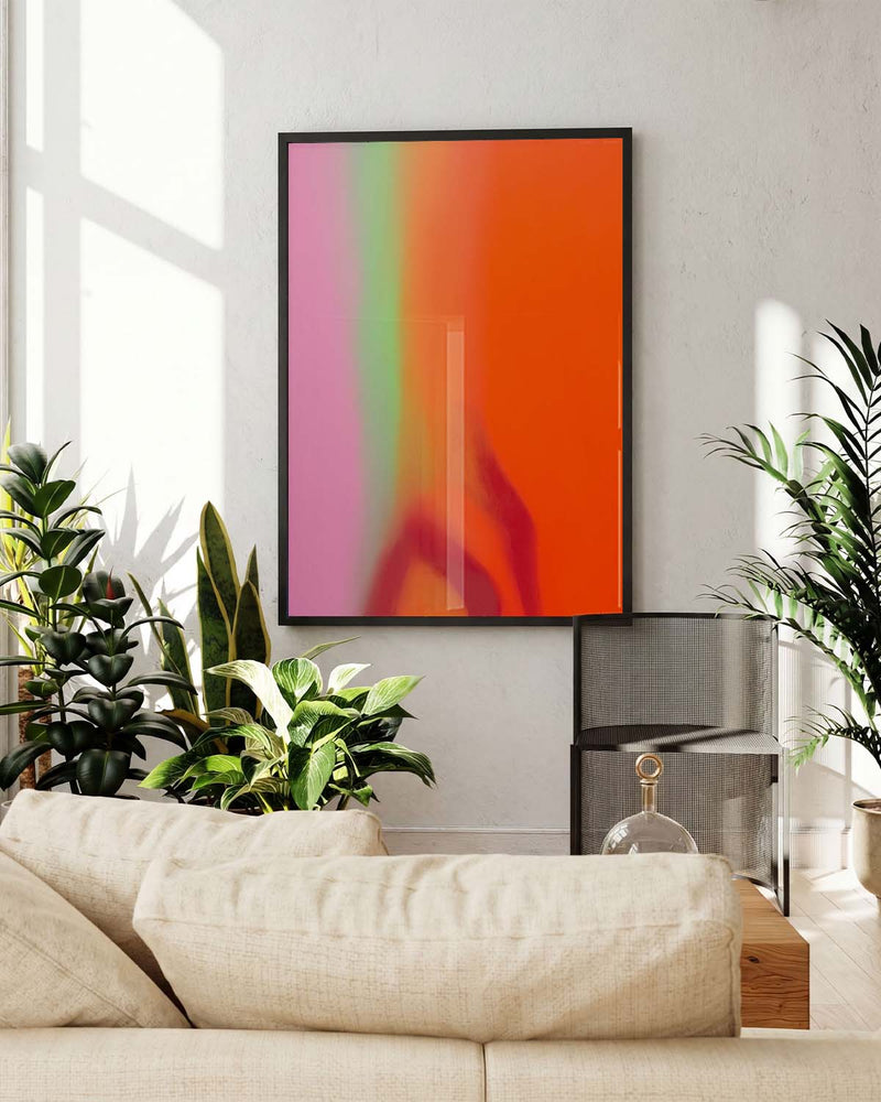 Forget | Abstraktes Farbverlauf-Poster