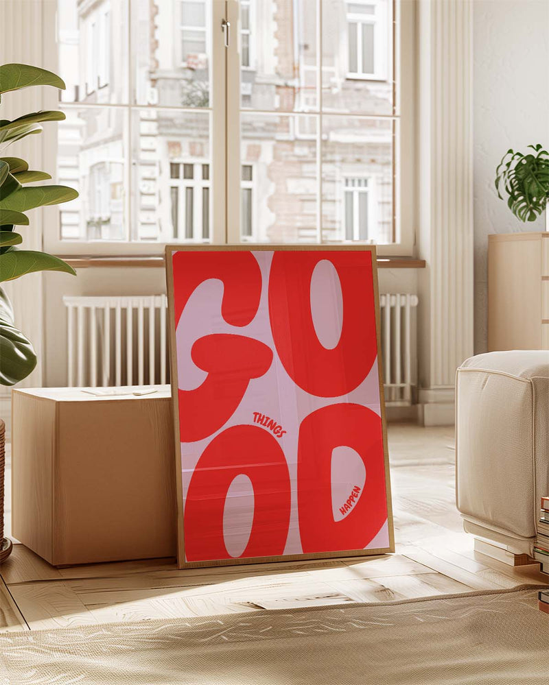 Good things happen | Typografie-Poster