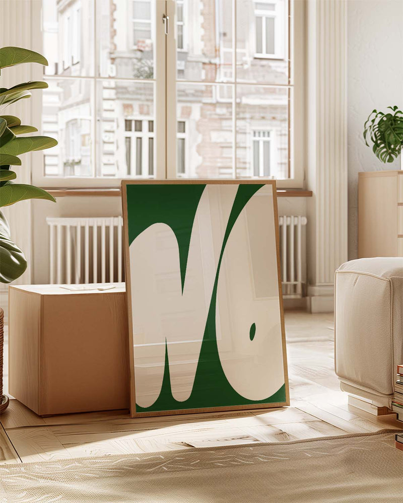 NO | Bold Minimalist Typografie Poster