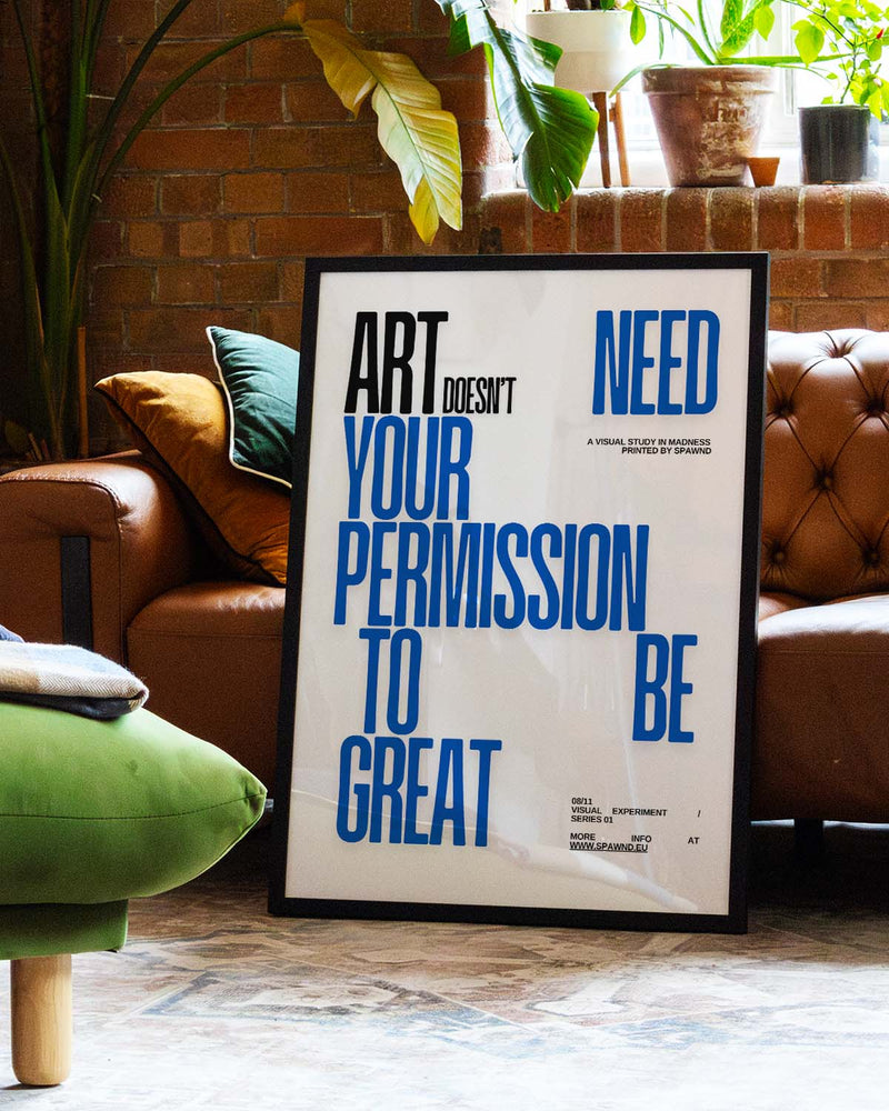 Permission | Typografie Poster