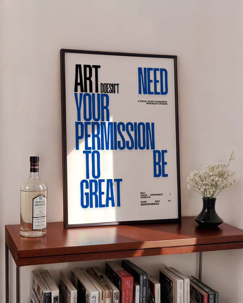 Permission | Typografie Poster