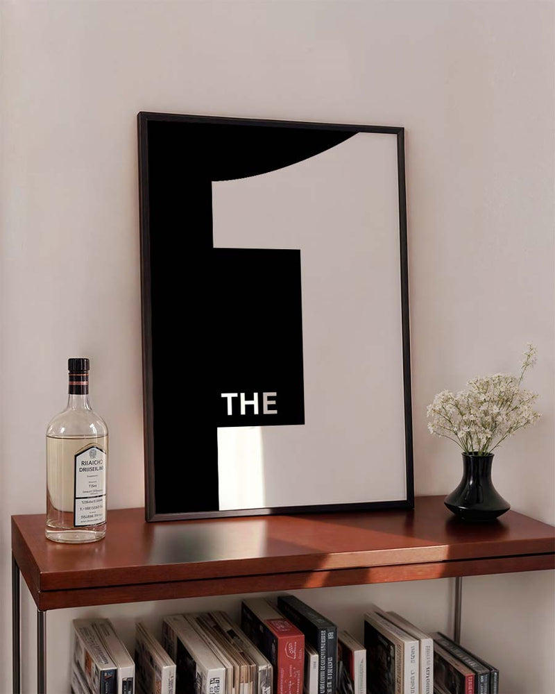The One | Typografie Poster