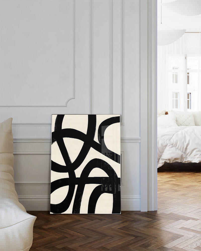 Abstraktes Linien Kunst Poster – Inner Structure Poster – FineArt Wandbild, moderne Kunst & Fine Art Print von Spawnd, handgefertigt & Made in Germany