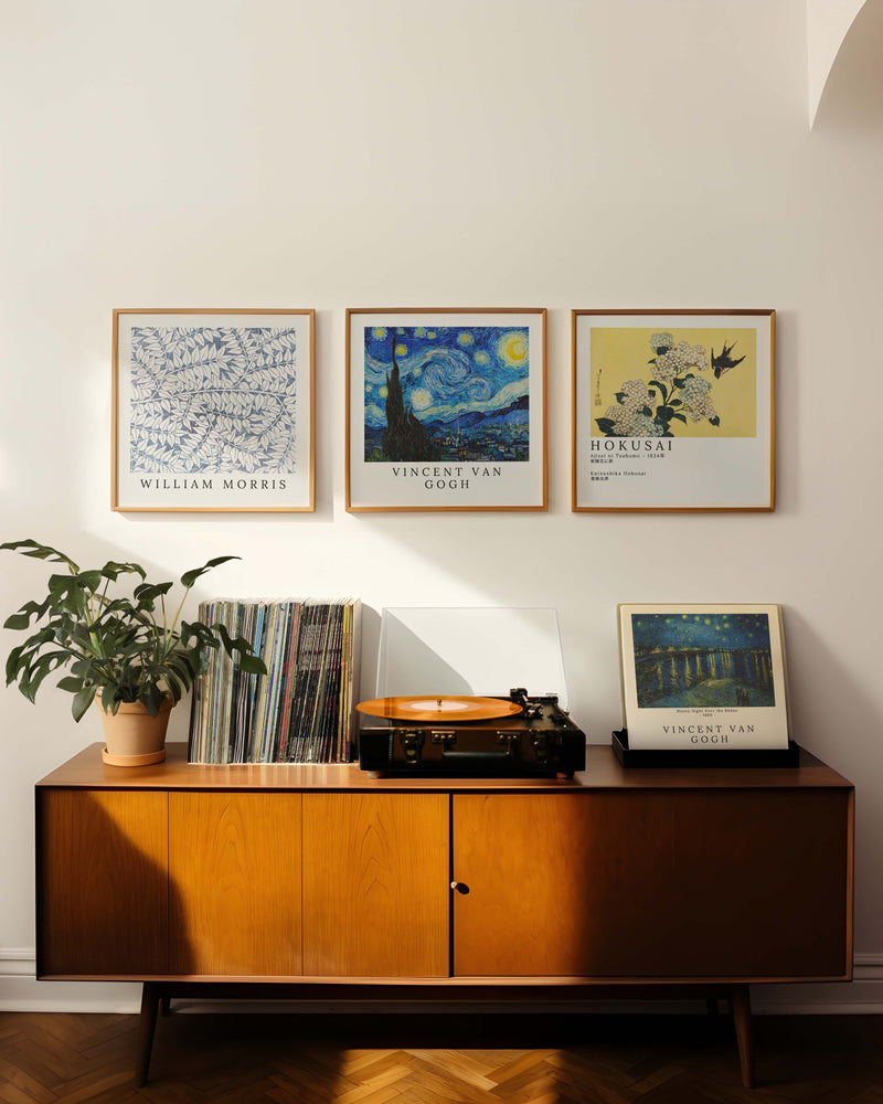 La Nuit étoilée Poster – FineArt Wandbild, moderne Kunst & Fine Art Print von Spawnd, handgefertigt & Made in Germany