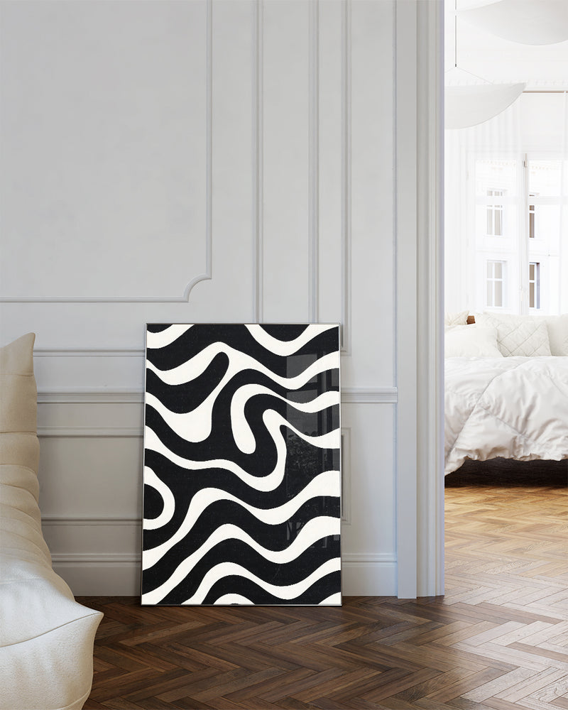 Minimalistisches Geometrie Kunst Poster – Balanced Void Poster – FineArt Wandbild, moderne Kunst & Fine Art Print von Spawnd, handgefertigt & Made in Germany