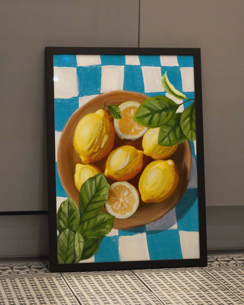 Zesty blocks Poster – FineArt Wandbild, moderne Kunst & Fine Art Print von Spawnd, handgefertigt & Made in Germany