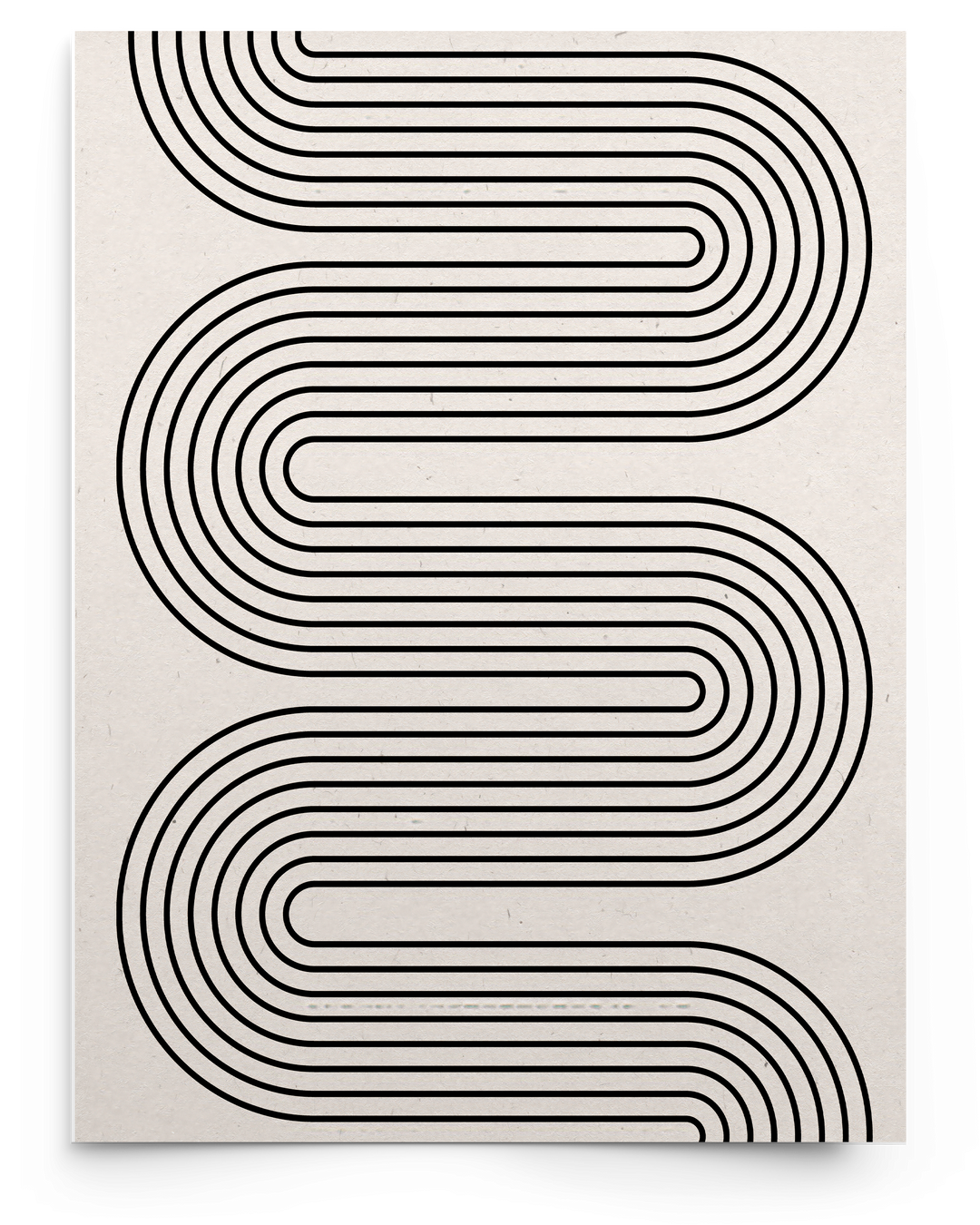 Minimal Line Wave Poster – Minimal Line Wave