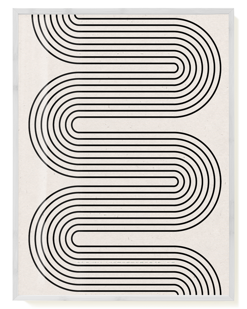 Minimal Line Wave Poster – Minimal Line Wave