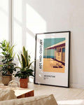 60s Mid Century Architecture | Retro-inspiriertes Architektur-Poster