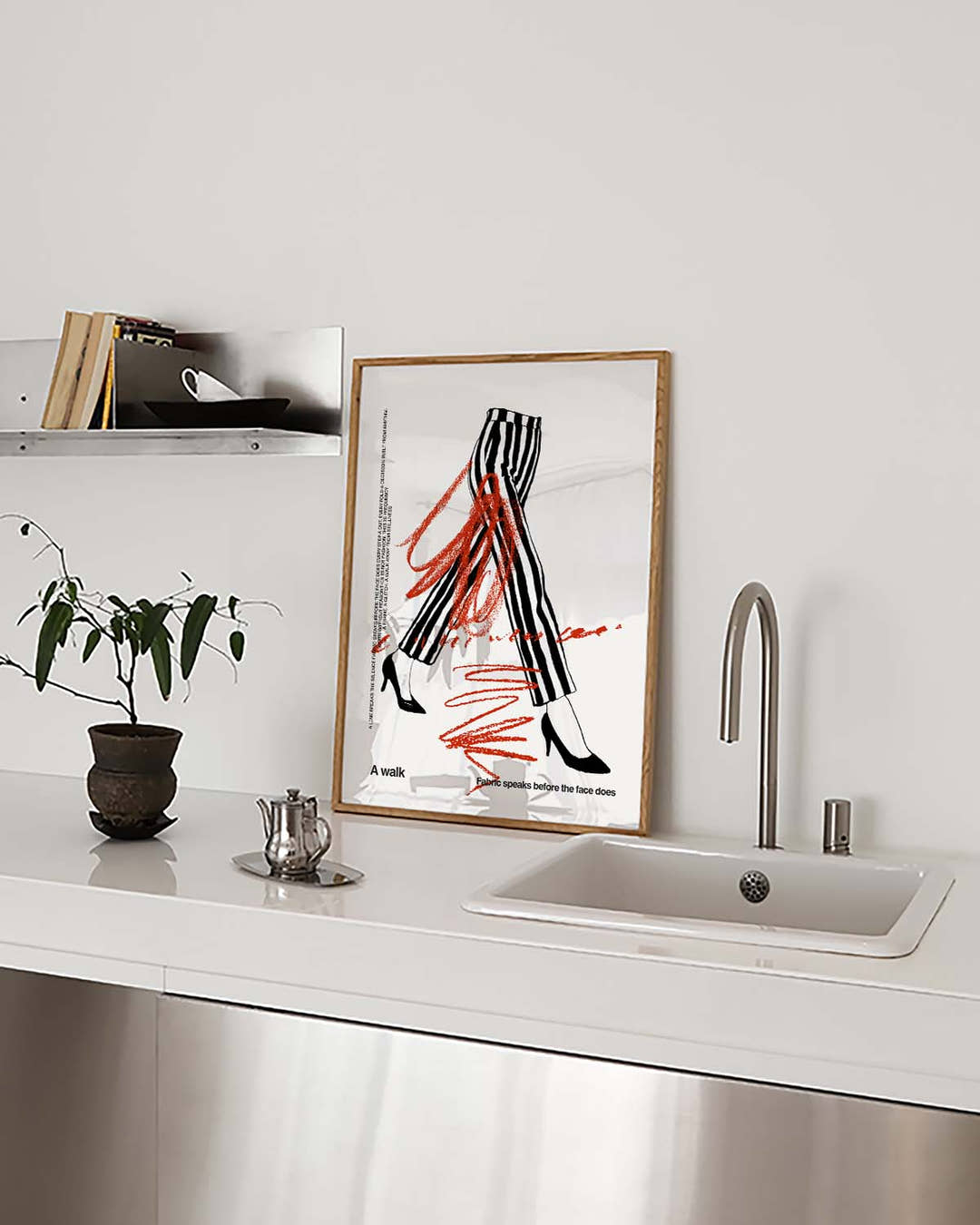 A Walk | Modernes Fashion-Poster