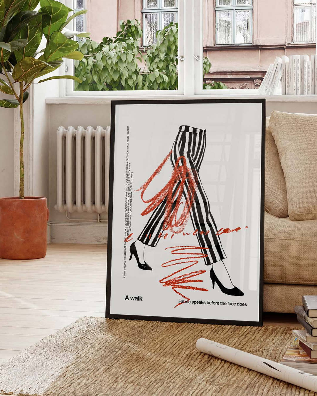 A Walk | Modernes Fashion-Poster