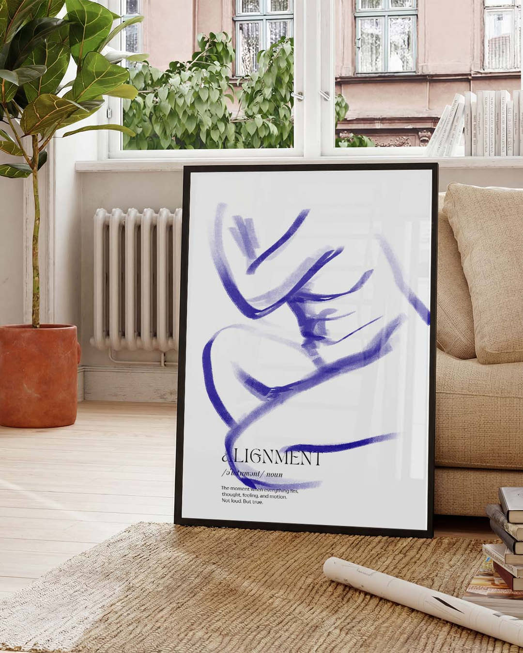 Alignment | Abstraktes Figuren-Poster