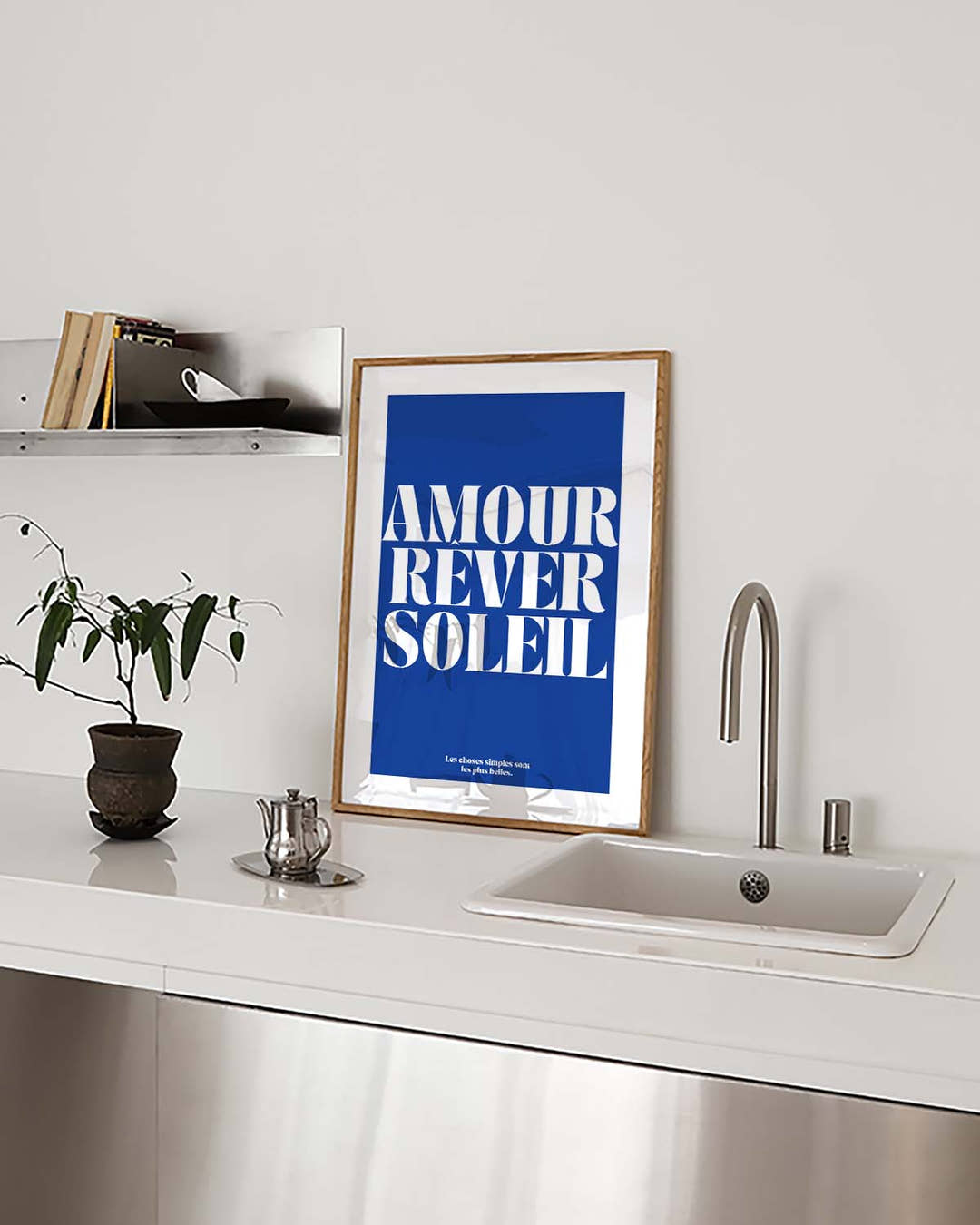 Amour | Modernes Typografie-Poster