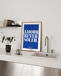 Amour | Modernes Typografie-Poster