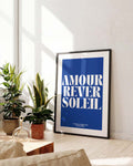 Amour | Modernes Typografie-Poster