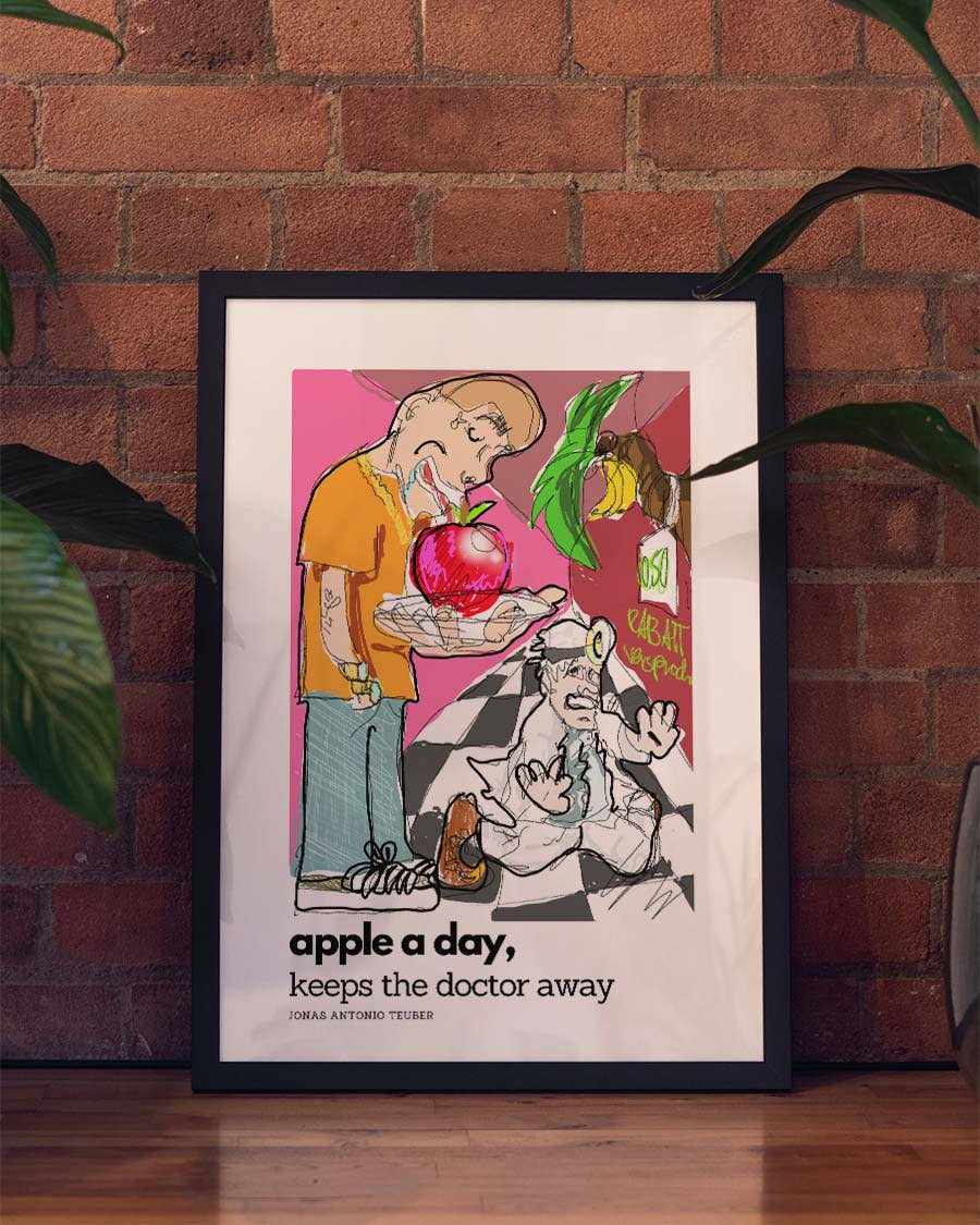 Apple a Day | Illustration Poster