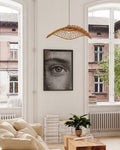 Schwarzweiß Foto Poster – Auge
