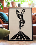 Bend | Modernes Figuren-Poster