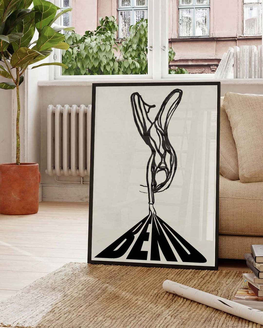Bend | Modernes Figuren-Poster