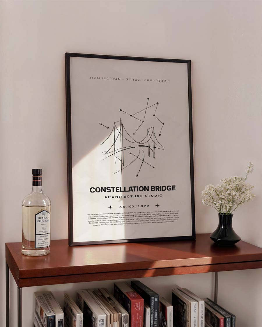 Brücken Skizze Dekorationsposter – Constellation Bridge