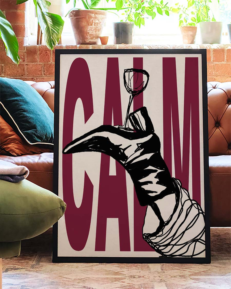 Calm | Modernes Grafik-Poster