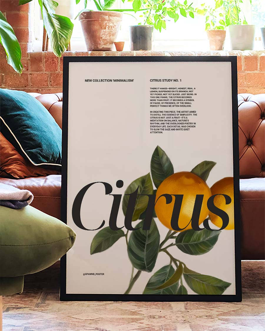 Citrus | Modernes Botanical-Poster