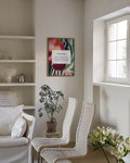 Crimson Quiet | Floral Art Poster