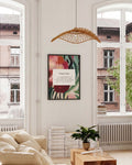 Crimson Quiet | Floral Art Poster