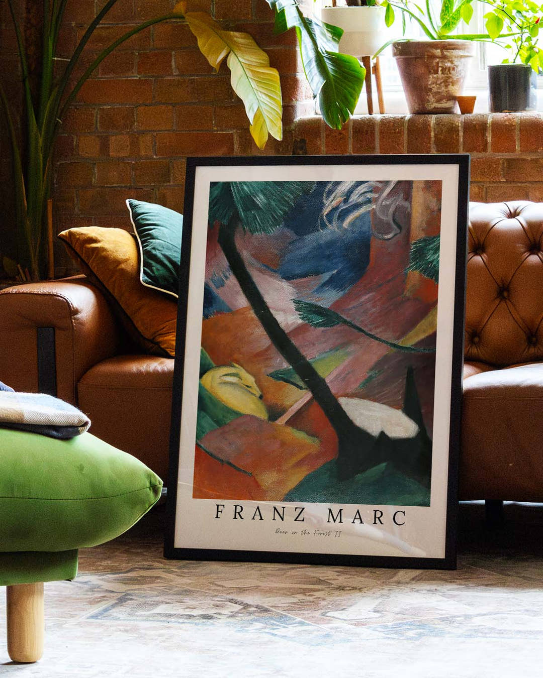 Deer in the Forest II – Franz Marc | Kunstposter
