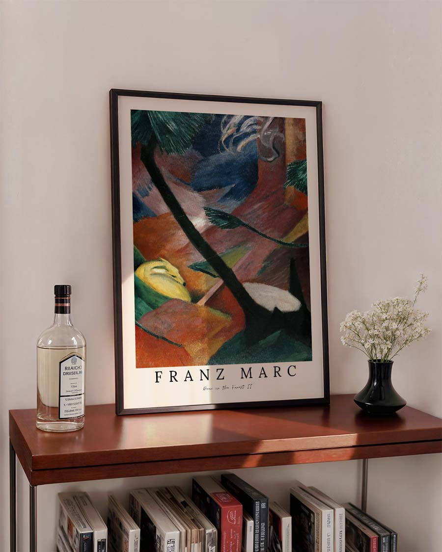 Deer in the Forest II – Franz Marc | Kunstposter