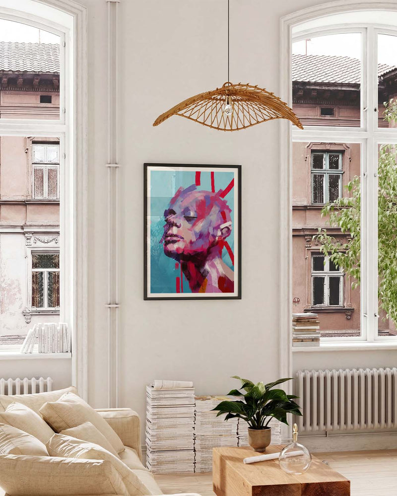 Drowning in Paint | Expressionistisches Porträtposter